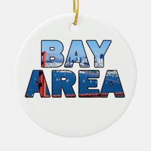 San Francisco Bay Area Ceramic Tree Decoration