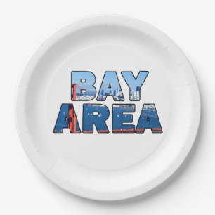 San Francisco Bay Area Paper Plate