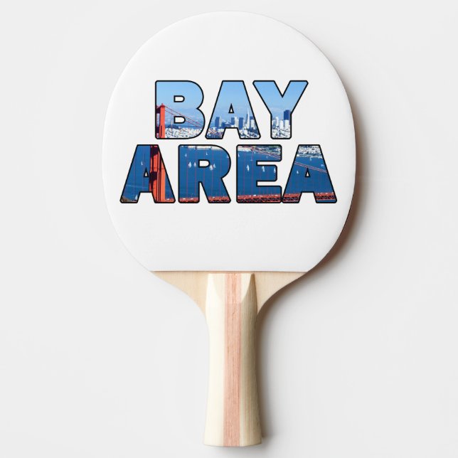 San Francisco Bay Area Ping Pong Paddle (Front)
