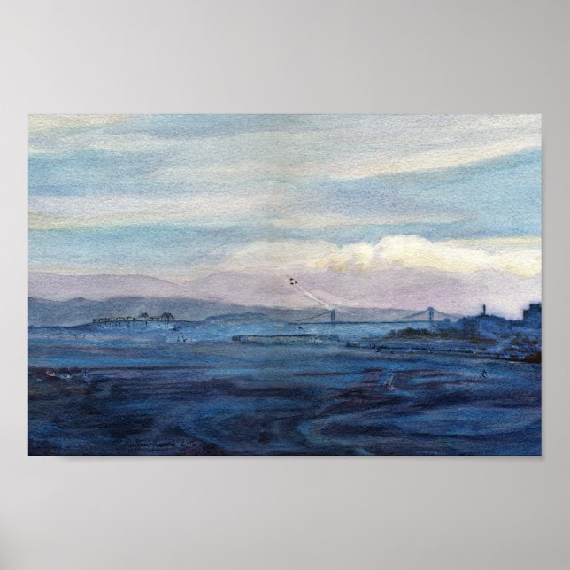 San Francisco Bay, Blue Angels 1984 Poster (Front)