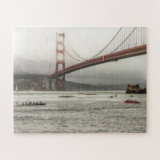 San Francisco Bay California outrigger canoe race Jigsaw Puzzle