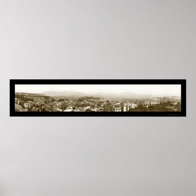 San Francisco Bay Presidio Photo 1919 Poster (Front)