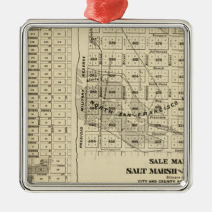 San Francisco Bay Salt Marsh 2 Metal Tree Decoration