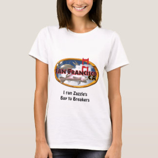 San Francisco Bay with personalised words T-Shirt