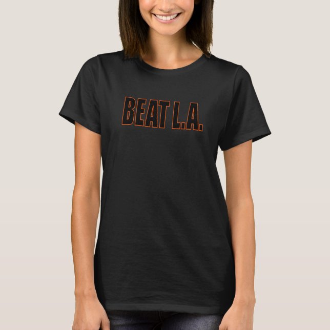 San Francisco Beat L A Los Angeles Baseball T-Shirt (Front)