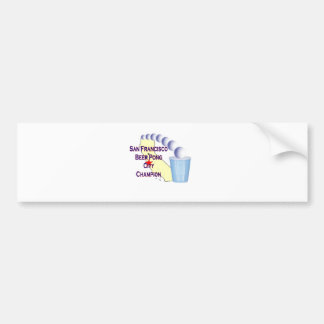 San Francisco Beer Pong Champion Bumper Sticker