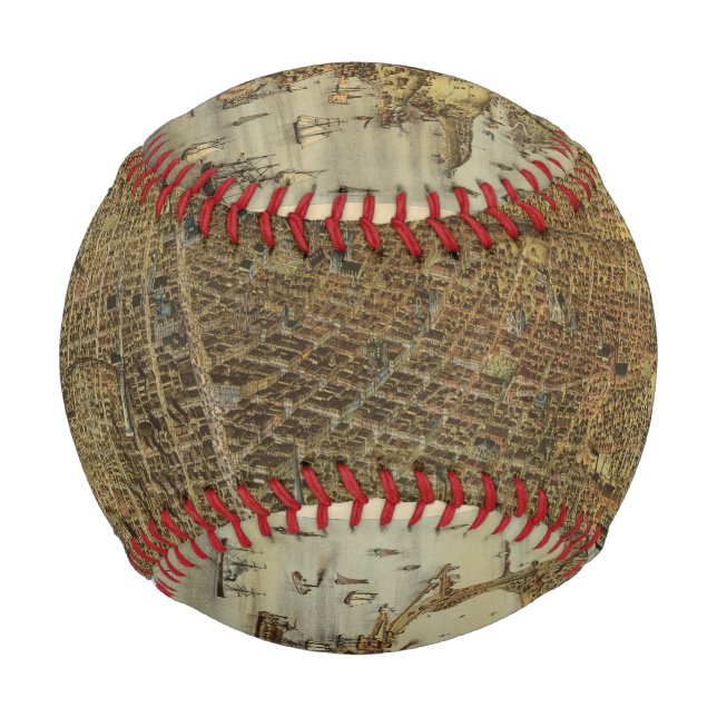 San Francisco Birds eye view Baseball (Front)
