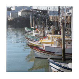 San Francisco Boats Tile