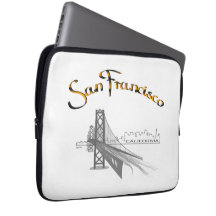 San Francisco Bridge Gold Black Graphic