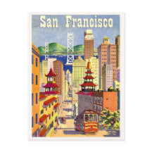 San Francisco buildings, street centre, tramway