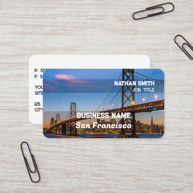 San Francisco Business Card (Front/Back In Situ)