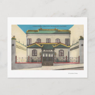 San Francisco, CA Chinese School in Chinatown Postcard
