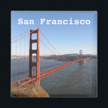 San Francisco CA, Golden Gate Bridge fridge magnet<br><div class="desc">GOLDEN GATE BRIDGE, San Francisco, CA, USA</div>