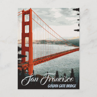 San Francisco, CA - Golden Gate Bridge Postcard