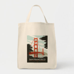 San Francisco, CA - Golden Gate Bridge Tote Bag