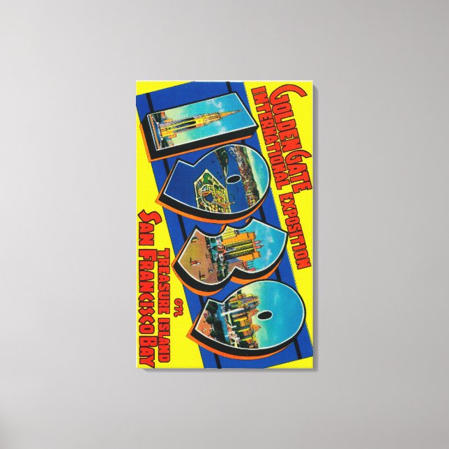 San Francisco, CA - Golden Gate Internat'l Canvas Print (Front)