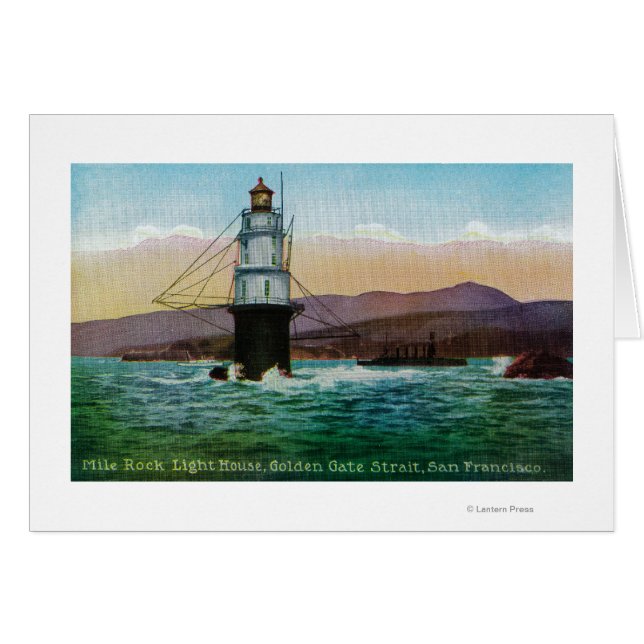 San Francisco, CA Mile Rock Light House (Front Horizontal)