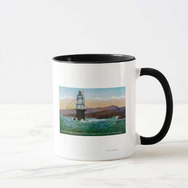 San Francisco, CA Mile Rock Light House Mug (Right)
