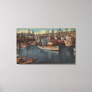 San Francisco, CA Purse-Seiners at Fisherman's Canvas Print