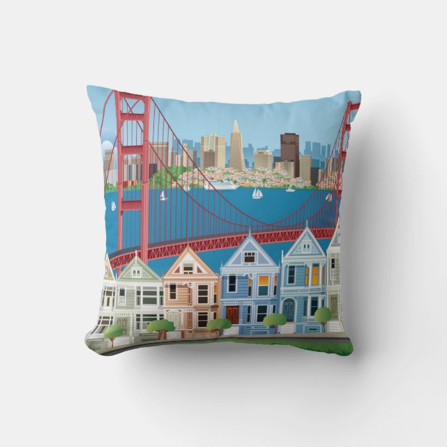 San Francisco, CA | The City By The Bay Cushion (Front)