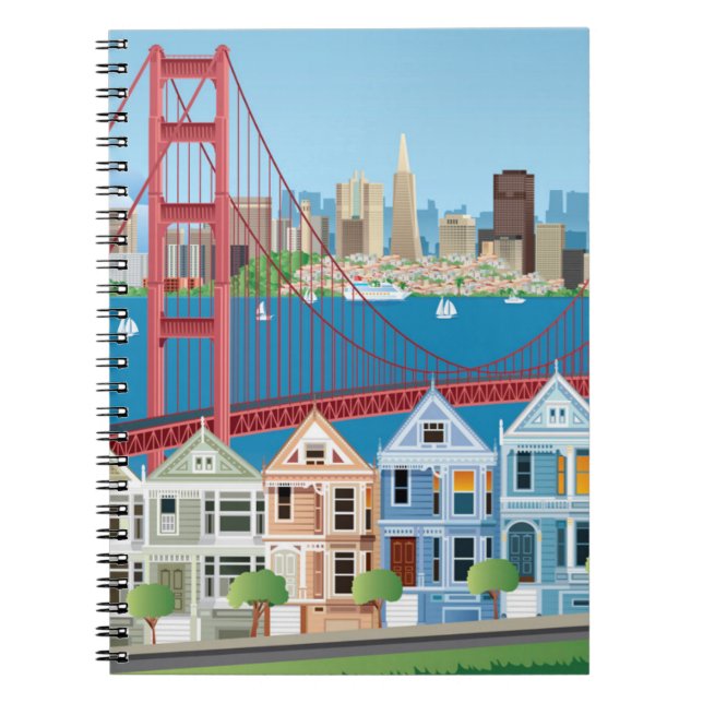 San Francisco, CA | The City By The Bay Notebook (Front)