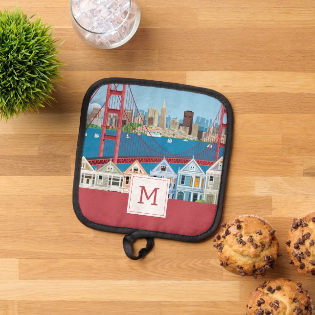 San Francisco, CA | The City By The Bay Pot Holder (Top Down)