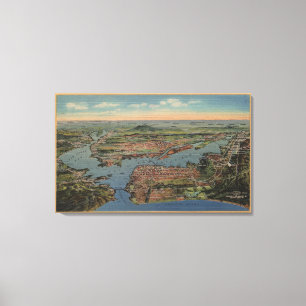 San Francisco, CAAerial View from West Canvas Print