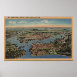 San Francisco, CAAerial View from West Poster