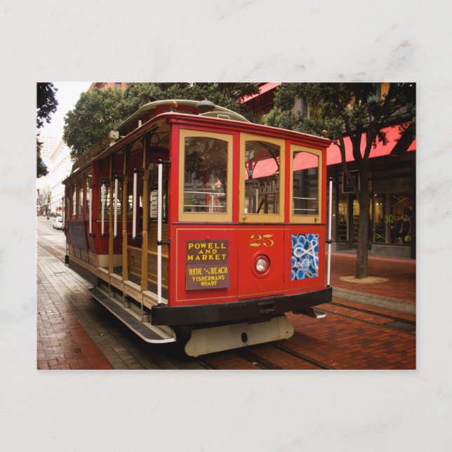 San Francisco Cable Car 2014 Calendar Postcard (Front)
