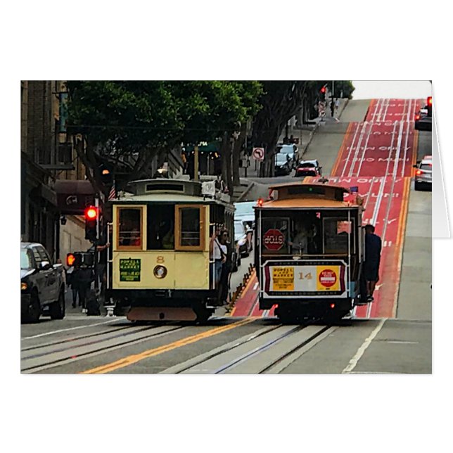 San Francisco Cable Car #2 Card (Front Horizontal)