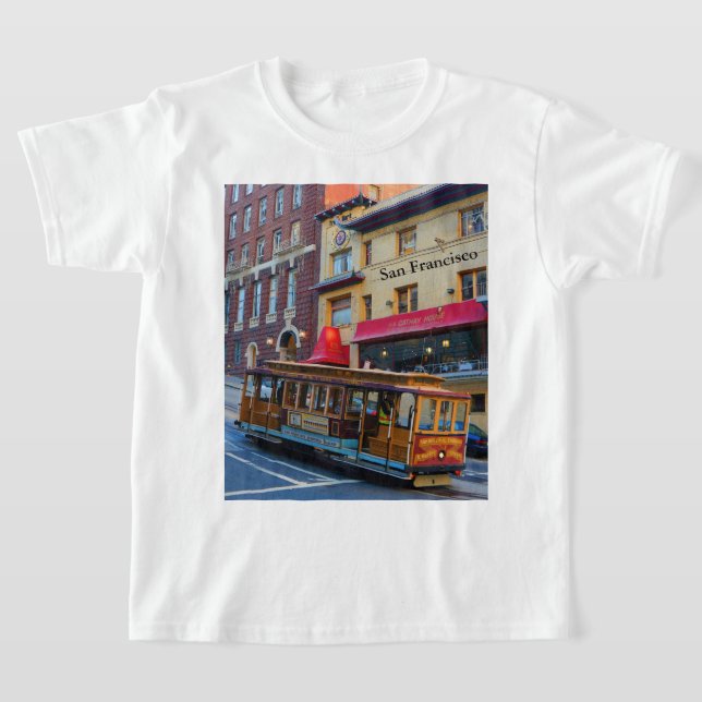 San Francisco Cable Car #5 T-shirt (Laydown)