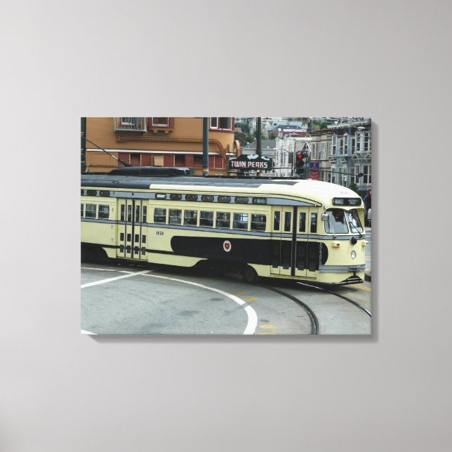 San Francisco Cable Car Canvas Print (Front)