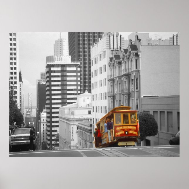 San Francisco Cable Car - Highlight Photo Art Poster (Front)