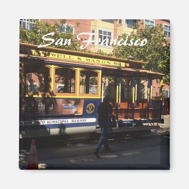 San Francisco Cable Car Magnet (Front)