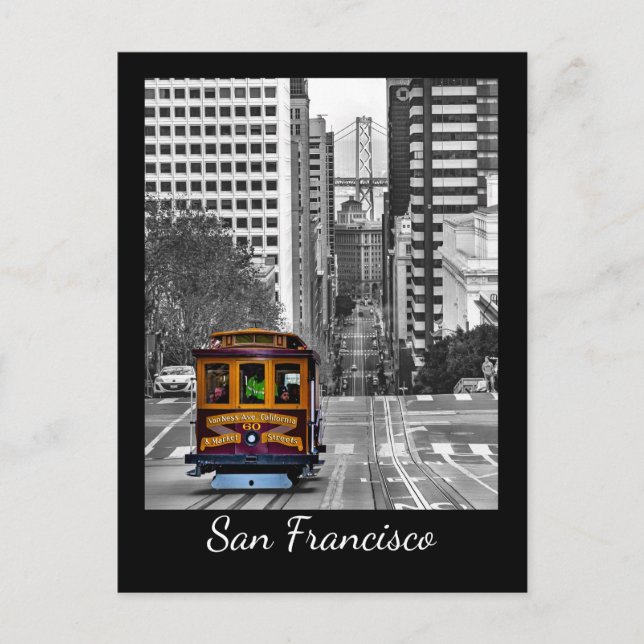 San Francisco Cable Car Postcard (Front)