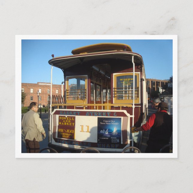 San Francisco Cable Car Postcard (Front)