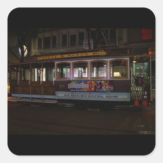 San Francisco Cable Car Stickers (Front)