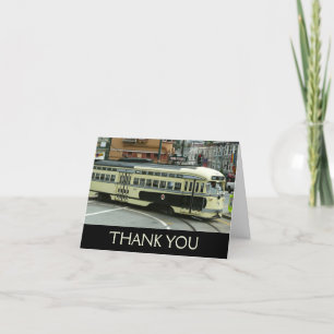 San Francisco Cable Car Thank You Card