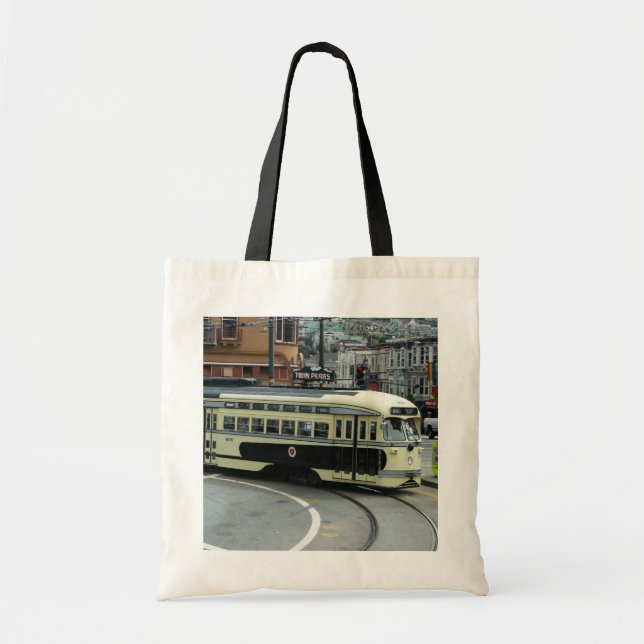 San Francisco Cable Car Tote Bag (Front)