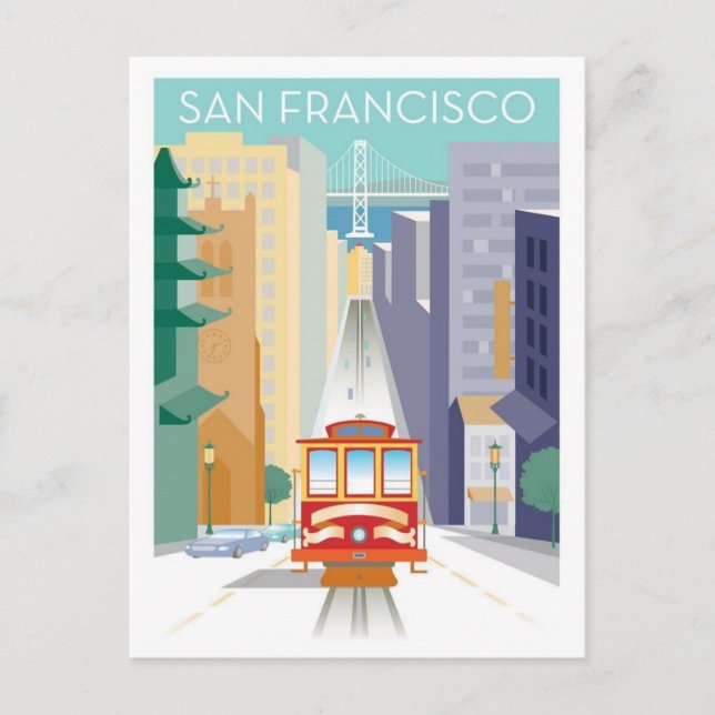 San Francisco  cable cars Postcard (Front)