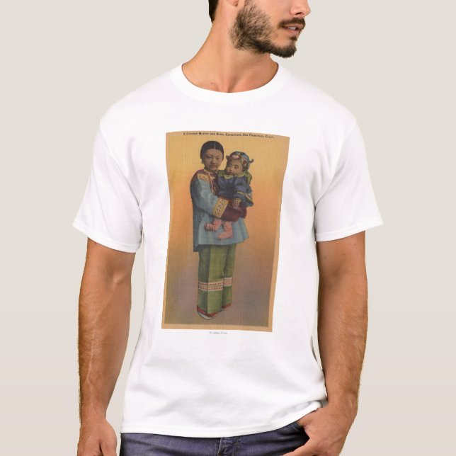 San Francisco, CAChinese Woman & Baby T-Shirt (Front)
