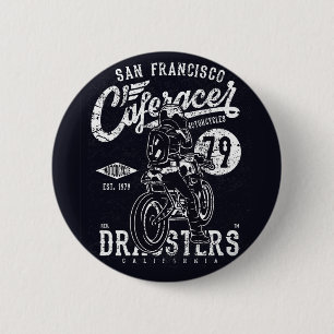 San Francisco Cafe Racer Motor California 6 Cm Round Badge