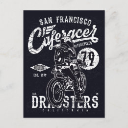 San Francisco Cafe Racer Motor California Postcard