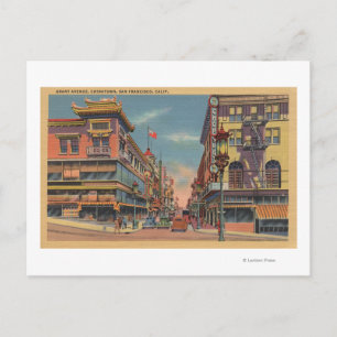 San Francisco, CAGrant Avenue in Chinatown Postcard
