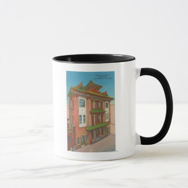 San Francisco, CAKong Chow Temple in Chinatown Mug (Right)