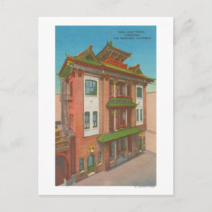 San Francisco, CAKong Chow Temple in Chinatown Postcard