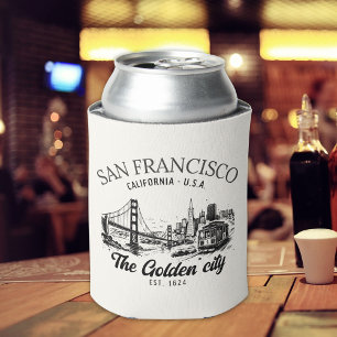 San Francisco Cal Golden Gate Landscape Can Cooler