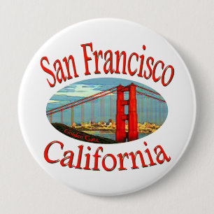 San Francisco California 10 Cm Round Badge