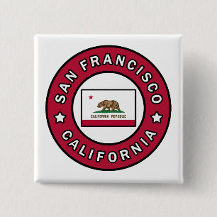 San Francisco California 15 Cm Square Badge