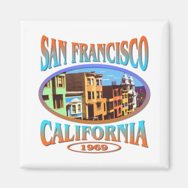 San Francisco California 1969 Magnet (Front)